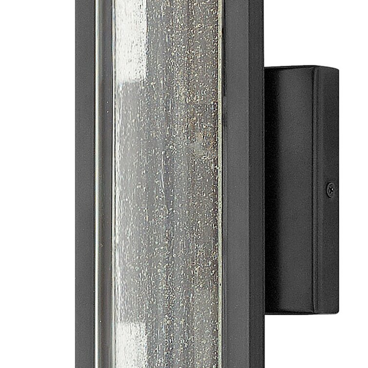 Mist 1 - Bulb Seeded Glass Outdoor Flush Wall Mount